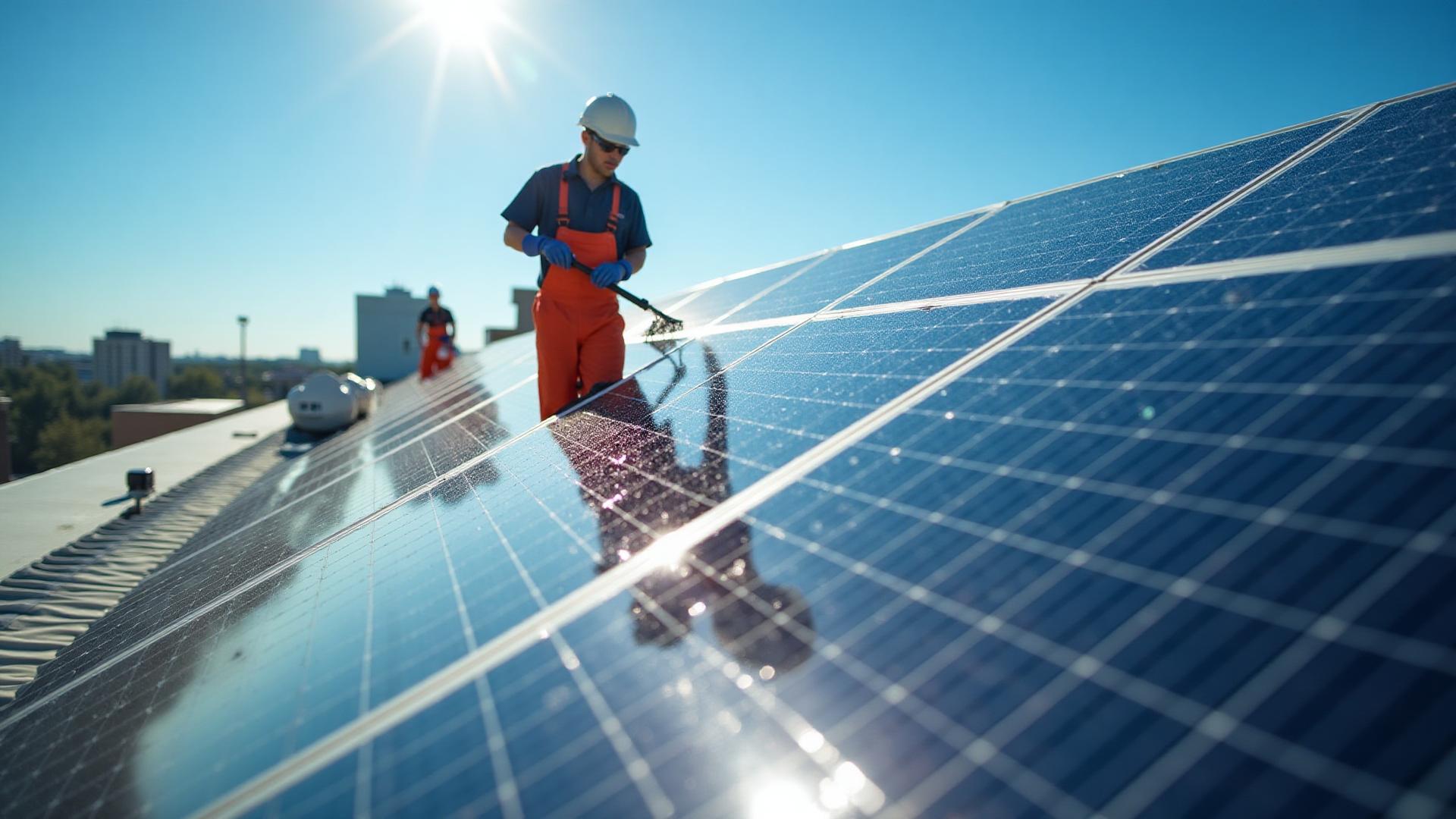 Solar panel cleaning service Bergen County NJ