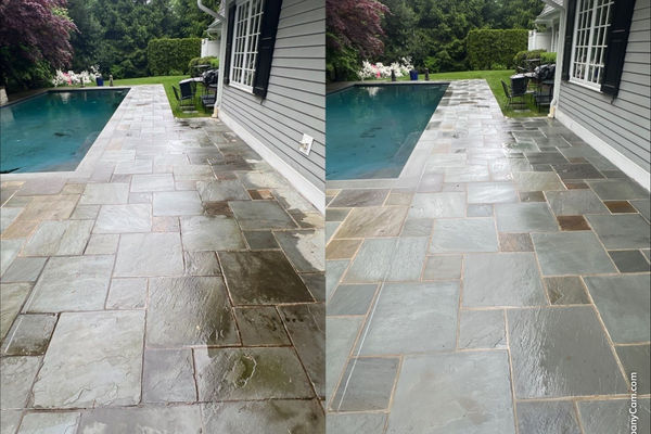Driveway cleaning results Bergen County